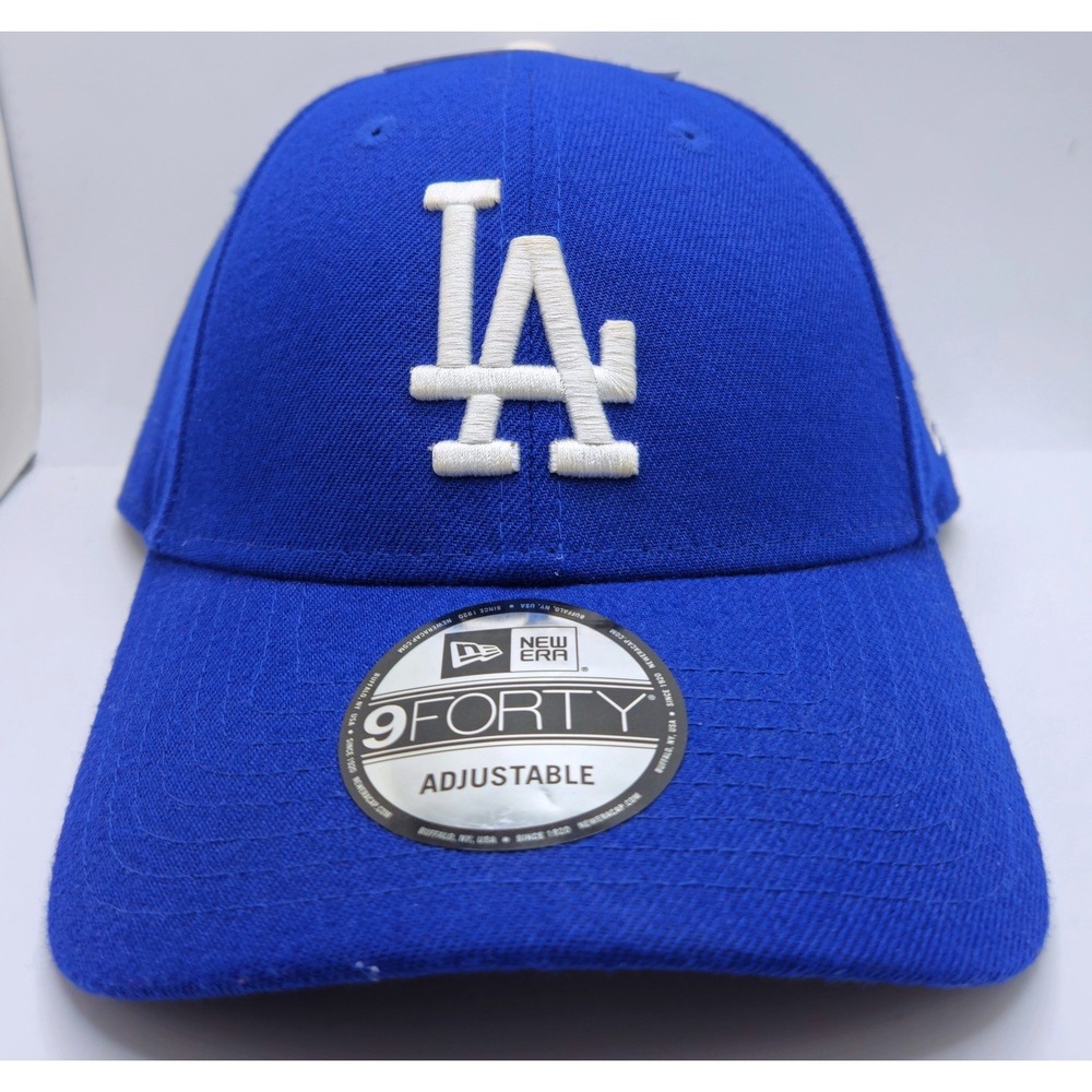New Era 9FORTY Los Angeles Dodgers MLB Adjustable Hat Royal Blue White LA Cap